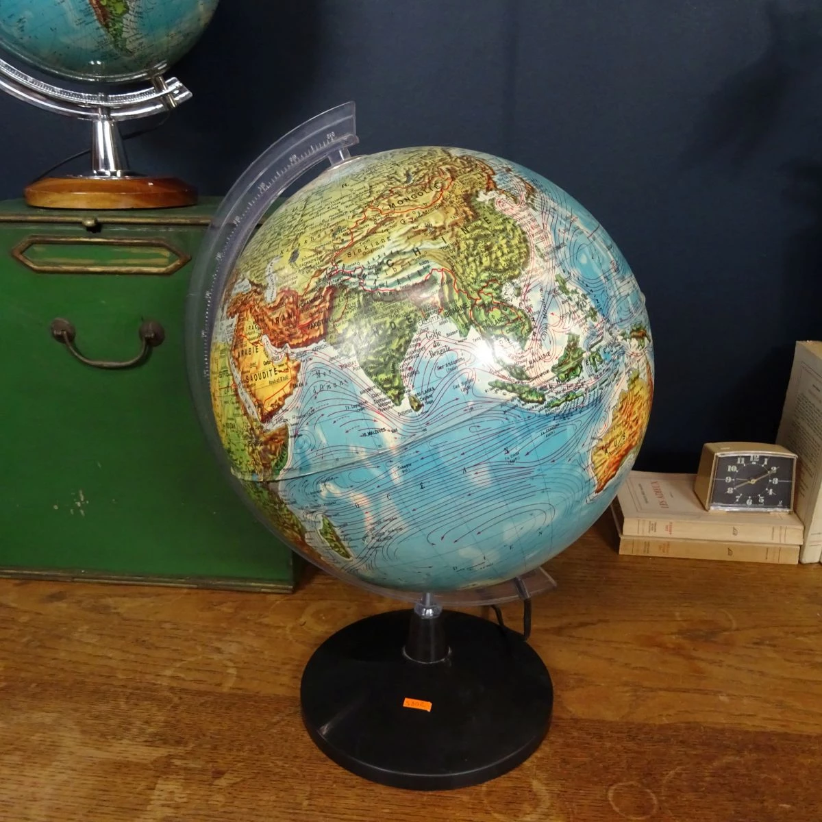 Globe terrestre vintage mappemonde SCAN GLOBE Danemark