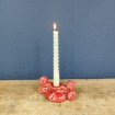 Small candlestick in the spirit of VALLAURIS 1950 - 1960 pink with scrolls