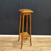 Antique high pedestal table - wooden plant stand