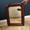 Brown wooden mirror LOUIS-PHILIPPE