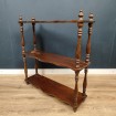 NAPOLEON III 3 tier wall shelf in turned wood Large