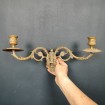 Pair of late 19th century brass wall sconces
