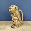 Antique barbotine jug in the shape of a monkey