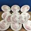 12 Assiettes creuses XIXème Exotique de LONGCHAMP